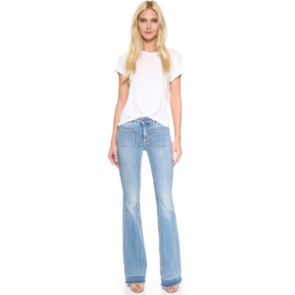 Stella McCartney Patch Pocket Jeans Light Wash